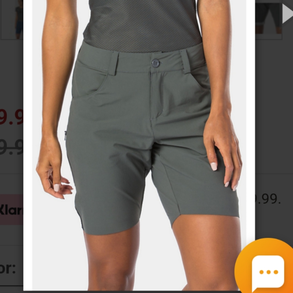 Women's Bontrager Gray Dual Sport Cycling Short MTB Padding Size Small
